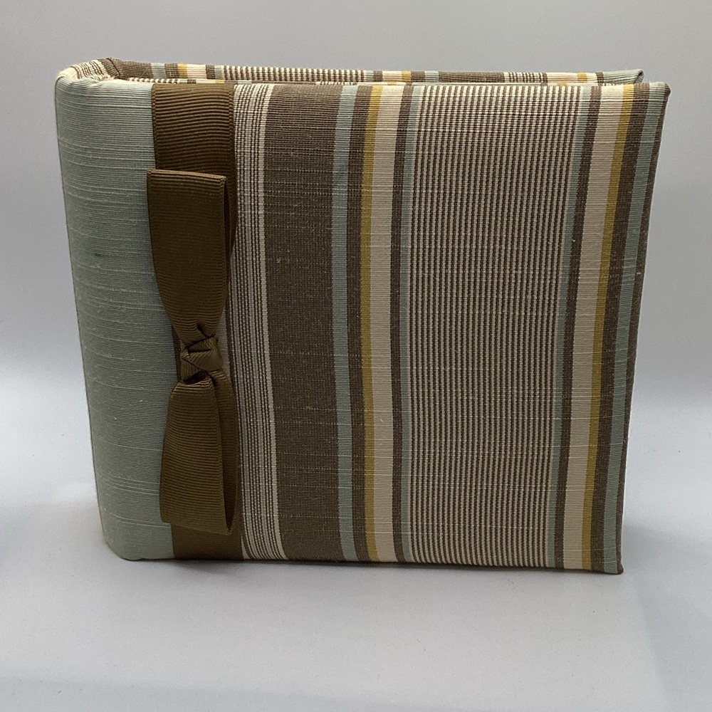 Trend Striped Brown and Tan Photo Album
